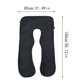 thumbnail image 3 of Almohada de embarazo, almohada de maternidad de cuerpo completo en forma de U para dormir con funda extraíble, 55 pulgadas, 3 of 6