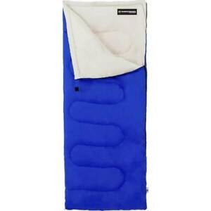 Wakeman - Sleeping Bag – 2-Season with Carrying Bag for Adults and Kids – Spirit Lake Sleeping Bag for Camping and Festivals - Blue
