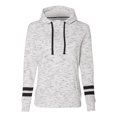thumbnail image 1 of J America Ladies' Melange Scuba Neck Sudadera XL BLANCO/NEGRO J América 8674, 1 of 1