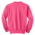 thumbnail image 5 of Port & Company   Youth Core Fleece Crewneck Sweatshirt-L (Neon Pink), 5 of 5