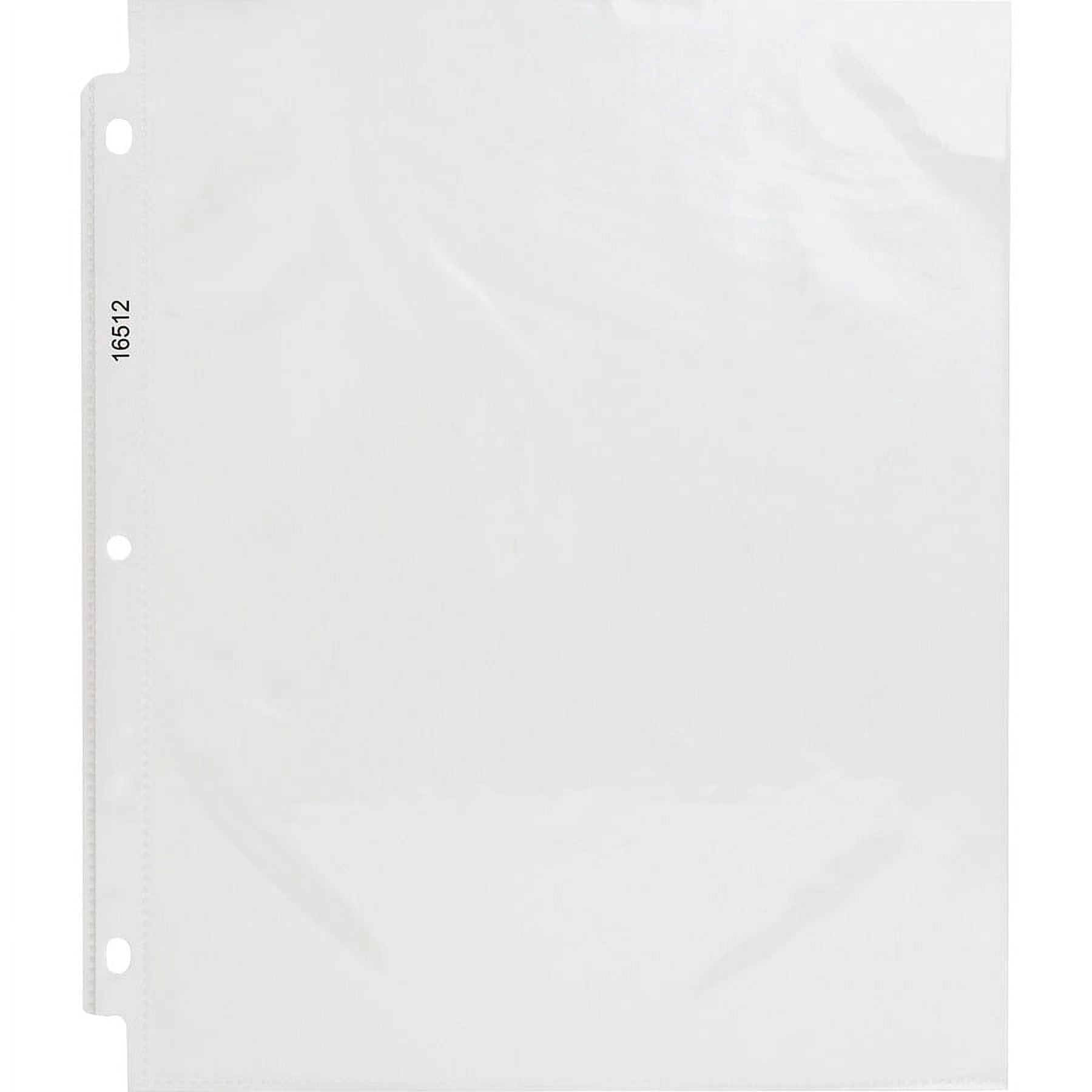 Business Source Top-loading Poly Sheet Protectors - For Letter 8 1/2" X 11" Sheet - 3 X Holes - Ring Binder - Top Loading - Rectangular - Clear - Polypropylene - 500 / Carton