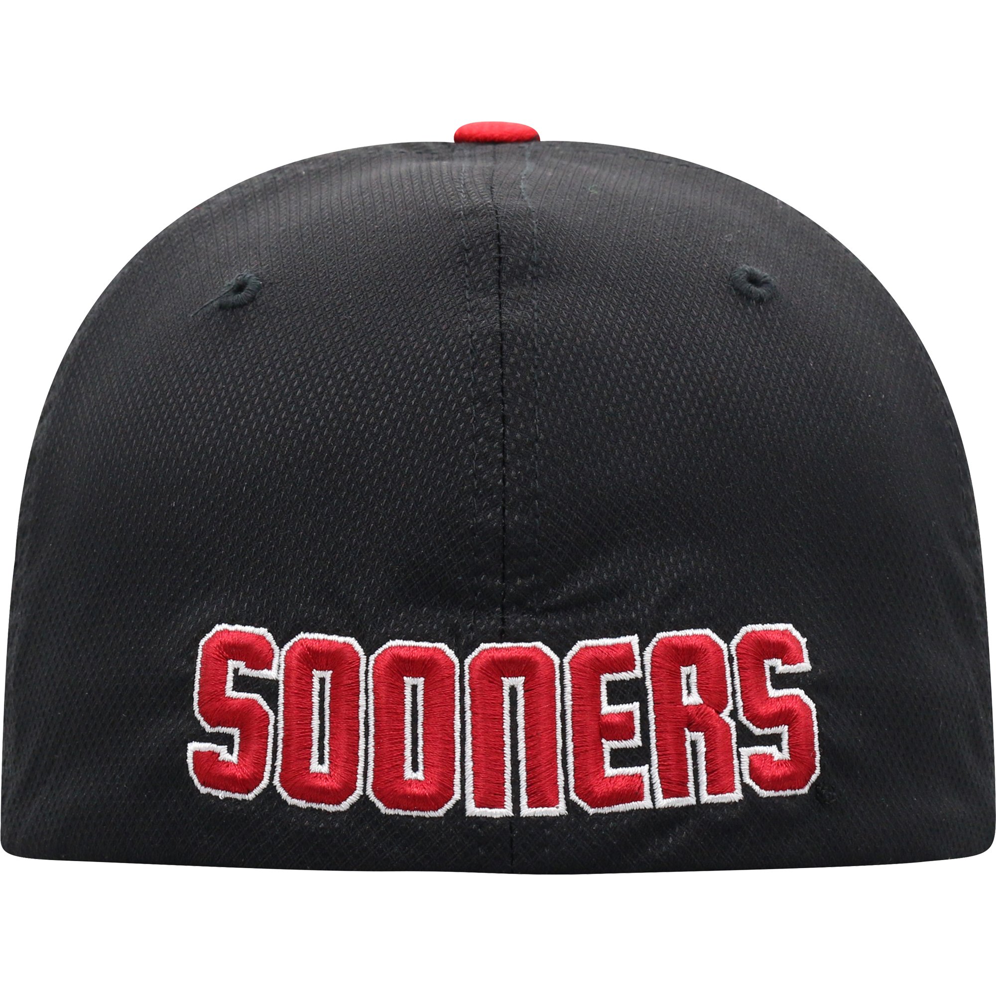 Men's Top of the World Black/Crimson Oklahoma Sooners Two-Tone Reflex Hybrid Tech Flex Hat