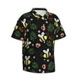 thumbnail image 2 of Bixox Men's Hawaiian Shirts Men's Bees Print Short-Sleeve Shirt-Large, 2 of 8