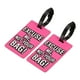 thumbnail image 1 of Equipaje Etiqueta, PVC Identificador Tarjeta Soporte Etiqueta, Disculpe Yo, No Tu Bolsa Patrón Viaje Bolso Etiqueta con Ajustable Correa para Equipaje Maleta, Rosa 2 Paquete, 1 of 5