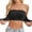 Black, variant on ,Women's Front Hook Closure Sexy Bandeau Solid Color Lace Tube Top Strapless Seamless Bralette Light Pink M