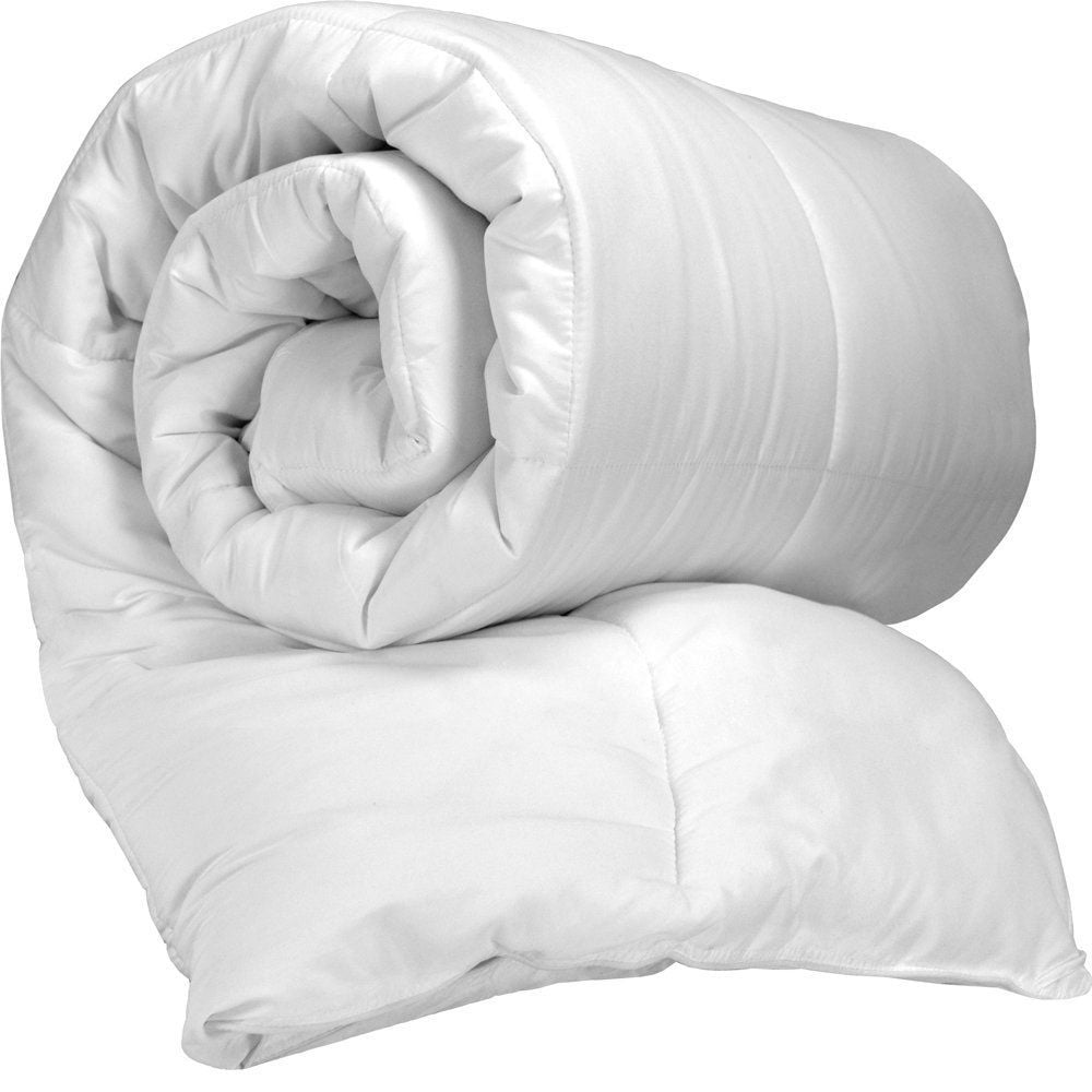 Bare Home Luxury 4 Piece Duvet Insert + Duvet Cover Set -Microfiber - Solid Print (King, White)