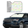 thumbnail image 3 of Kdxio Color Rabbit Print Front Windshield Sun Shade,Folding Auto Sunshade for Car Truck SUV-Small, 3 of 7