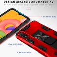 thumbnail image 4 of for Galaxy A01 Case,Samsung A01 Case,with HD Screen Protector,Military Grade Magnetic Car Mount Kickstand Heavy Duty Shockproof Case Cover for Samsung Galaxy A01 (Red), 4 of 7