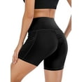 thumbnail image 4 of FANNYC Activewear Lounge Shorts for Women Yoga Short Pant Ladies Casual Summer Beach Shorts Running Jogger Textured Ruched Sportwear, 4 of 6