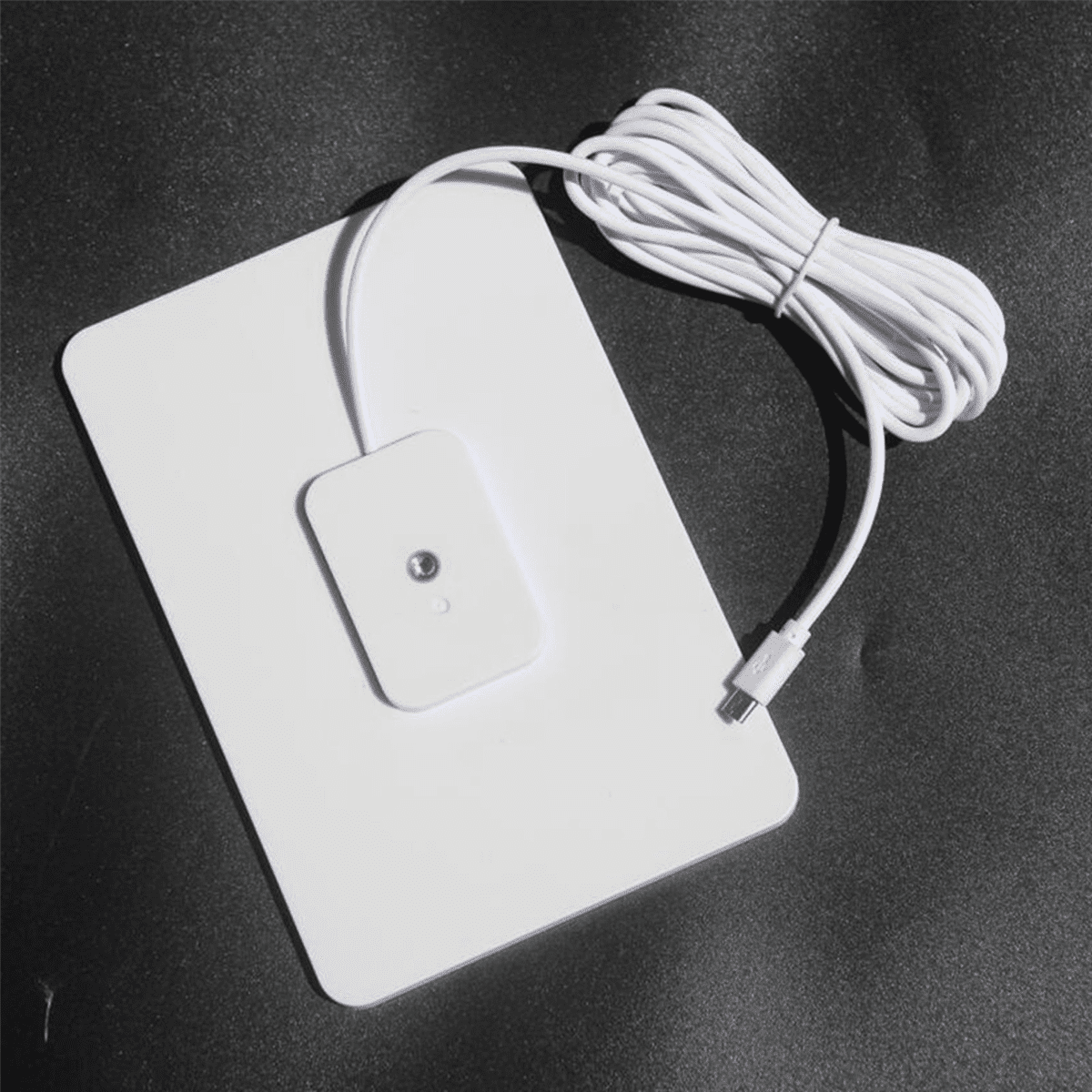 2X Waterproof 10W Solar Panel Charger Security Camera Solar Cells Powered Charger with Charging Cable,White