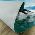 thumbnail image 5 of Ambesonne Ride the Wave Place Mats Set of 4, Wave Surfer Sport, Standard Size, Sky Blue White, 5 of 6