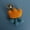 Orange Tulip (Three-Pronged), variant on Hand-woven tulip pendant, knitted keychain for mothers, finished floral bag decoration