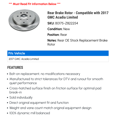 thumbnail image 2 of Rear Brake Rotor - Compatible with 2017 GMC Acadia Limited, 2 of 2