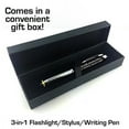 thumbnail image 2 of "EMT" Gift Pen for Your Friend Coworker Wife Husband Dad or Mom, 3 in1 Stylus+Metal Ballpoint Pen+LED Flashlight-Compatible With Most Phones and Touch Screen Devices, Black, 2 of 2