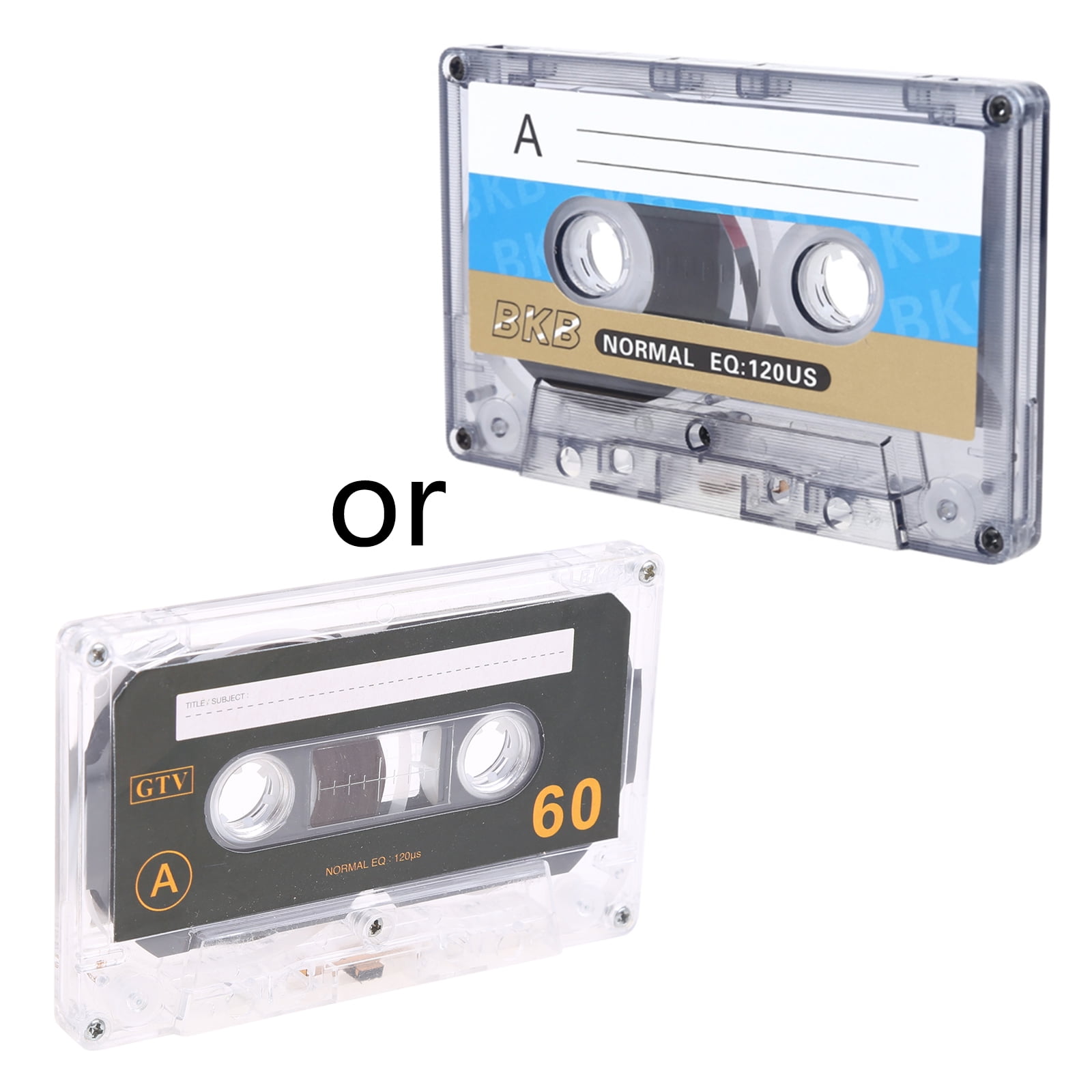 Standard Cassette Blank Tape Player Empty Audio Tape Recording