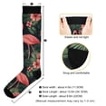 thumbnail image 3 of FORMRS Womens Knee High Socks Casual Long Thick Travel Daily Wear, 2 Pairs, Red Flamingo Pattern, 3 of 6