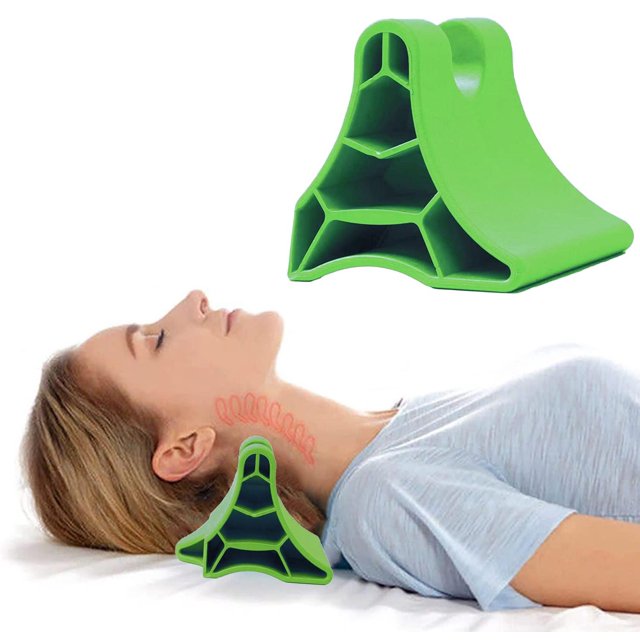 Herramienta de Liberación Occipital Portátil Verde para Alivio del Dolor Muscular en Cuello, Hombros