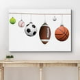 thumbnail image 3 of wall26 Canvas Print Wall Art Sport Ball Christmas Ornaments Sports Athletes Photography Realism Contemporary Scenic Urban Multicolor Ultra for Living Room, Bedroom, Office - 32"x48", 3 of 5