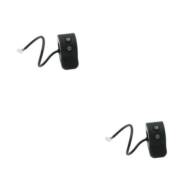 Advancent Acelerador de acelerador de scooter eléctrico Accesorio de pieza de bicicleta eléctrica Negro Negro 2Conjunto