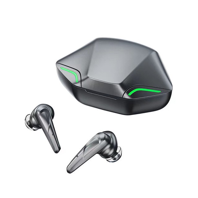 Injueey Auriculares compatibles con Bluetooth Auriculares estéreo con cancelación de ruido Manos libres Auriculares con sonido envolvente Cables de audio/vídeo Negro