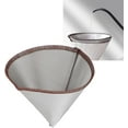 thumbnail image 3 of ZOUSSIQI Reusable Coffee Filter Cone S Fine Filte 304 L Steel Paperl Mesh Coffee Filter S For 1 To 2 Cups Reusable Coffee Filter Cone (L for 3 to 4 Cups) CA919-51592, 3 of 9