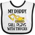thumbnail image 3 of Inktastic Construction Daddy Still Plays with Trucks Boys or Girls Baby Bib, 3 of 4
