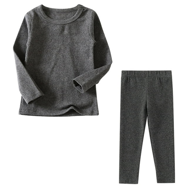 cfhntfmh Ensembles de Pyjama Garçons Filles Doux Manches Longues Col Rond Chandails à Enfiler Hauts Ensemble 2 Pcs Pyjamas Vêtements de Nuit Ensembles Détente Pantalons Pleine Longueur