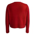 thumbnail image 2 of Sueter George para Mujer, con Cuello Redondo, Textura Neppy Rojo Talla M, 2 of 4