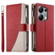thumbnail image 1 of Funda cartera GANGXUN para Xiaomi Poco M6 Pro 4G , cuero PU con tarjetero, cremallera, correa de mano, soporte y protección 1235°, 1 of 6