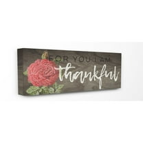 The Stupell Home Decor Collection For You I am Thankful Wall Art