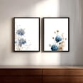 thumbnail image 2 of Blue Floral Hydrangea Plant Canvas Painting Print Wall Art for Living Room Bedroom Decoration Frameless, 2 of 7