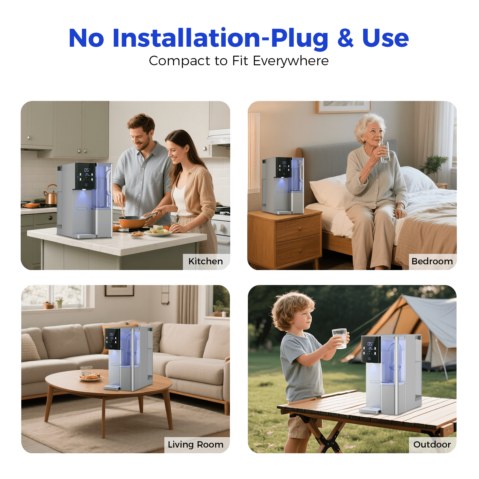 VonWater 528Gallon Countertop Reverse Osmosis Water Filter System, 7 Stage RO Purifier with UV, 3:1 Pure to Drain Water Filtration System