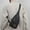 Black, variant on Men's Fashion Chest Bag, Large Capacity Waterproof Crossbody Bag, Adjustable Strap for Daily Use, Travel, Sports, and Business