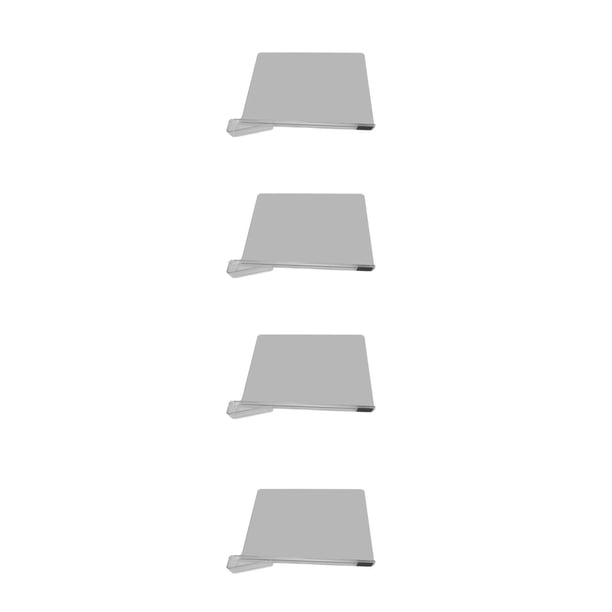 Separadores De Estantes, Divisores De Estantes Transparentes Ajustables, Diseño De Clip De 4 Piezas, Evitan Resbalones De Plástico Para Ropa, Bolsas De Libros