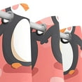 thumbnail image 3 of Penguins in Pink Curtain Black Out Thermal Insulation Curtains Aesthetic 54 Inch Length for Bedroom Living Room 2 panels set, 3 of 5