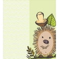 thumbnail image 3 of Ambesonne Cartoon Duvet Cover Sets, Hedgehog Chevron, 2-Queen, Green Brown Beige, 3 of 7