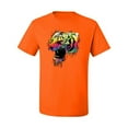 thumbnail image 2 of Wild Bobby, Technicolor Colorful Tiger Roaring, Animal Lover, Men Graphic Tees, Orange, 2XL, 2 of 3