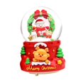 thumbnail image 3 of Sharprepublic Christmas Snow Globes Music Box Birthday Snowman Interior Lighted Snow Globe C, 3 of 8