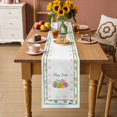 thumbnail image 2 of Spring Easter Table Runner 120 Inches, Watercolor Colorful Eggs Floral Botanical Bed Runner Dresser Scarves Tabletop for Indoor Outdoor Parties/Ceremony/Banquet, 13"x 120", 2 of 8