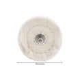 thumbnail image 2 of Ymiko Blanc Chiffon Polissage Roue Plat Type Coton Miroir Surface Outils de Meulage avec Poignée, Plat Chiffon Polissage Roue, Polissant Outils, 2 of 8