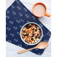 thumbnail image 3 of Navy Blue Anchor Kitchen Dish Towels for Drying Dishes Set of 2, Nautical Coastal Summer Ocean Ship Waffle Weave Microfiber Hand Tea Bathroom Towels Quick Dry & Absorbent Towel 12x12, 3 of 7