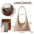thumbnail image 7 of JASGOOD Vintage Suede Hobo Bag for Women Soft Oversized Shoulder Purse, Casual Daily Handbag, 7 of 7