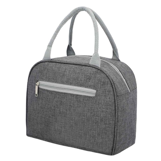 Lonchera promocional con doble asa superior-Providence gris 28 x 22.5 x 12