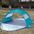 thumbnail image 4 of Beach Tent Sun Shelter, Beach Tent with Beach Mat Set, 4 Person Portable Beach Shade, 4 of 9