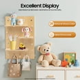 thumbnail image 2 of Peakora Wooden Rectangular Pegboard Combination Wall Organizer Kit Wood-Colored Modular Display Pegboard Panel Kits DIY Hanging Peg Board Panel for Home Office 23.62*15.75in, 2 of 18