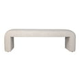 thumbnail image 2 of Jofran Sophia Modern Luxury Curved Upholstered Jacquard Bench - Large, 2 of 3