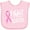 AD-Pink, variant on Inktastic Fight Breast Cancer Pink Ribbon Boys or Girls Baby Bib