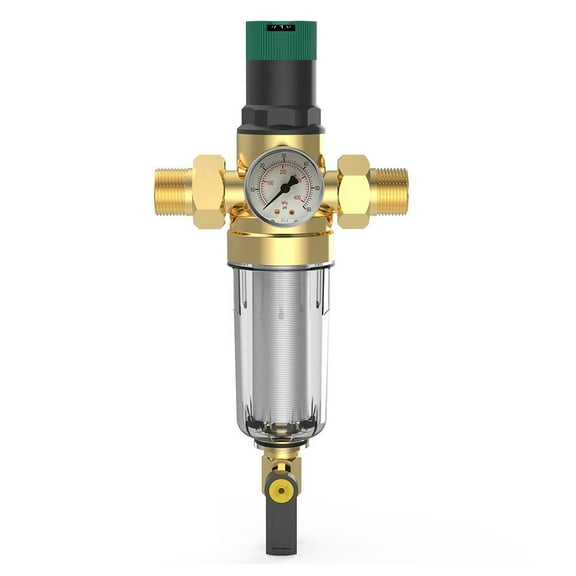 RichLink Water Pressure Regulator with Backwash Filter and Pressure Gauge Dn15 Dn20 Dn25,DN15