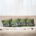 thumbnail image 3 of Ambesonne Nautical Throw Pillow Cover 4 Pack, Pine Tree in Lake, 16", Green, 3 of 6