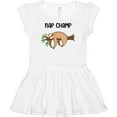 thumbnail image 3 of Inktastic Nap Champ Cute Sleeping Sloth Girls Baby Dress, 3 of 5